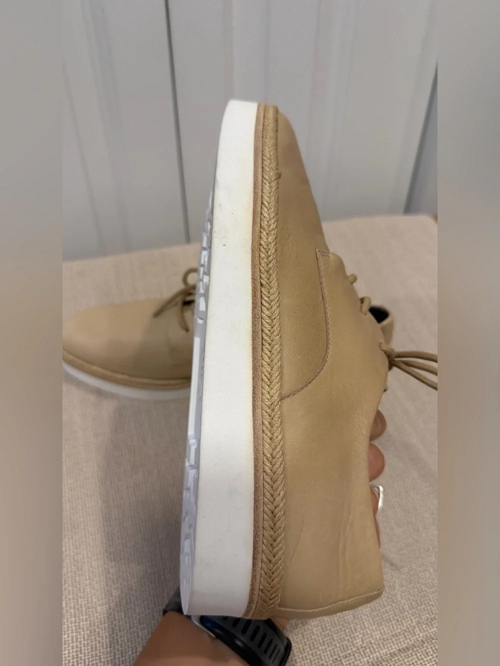 Via Spiga Leather Platform Derby Shoes Women’s Size 7.5 M